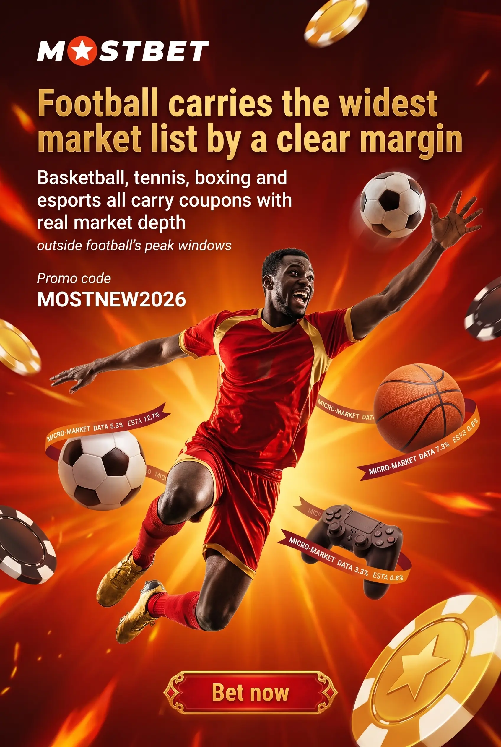 Sports and betting markets open to Nigerian players
